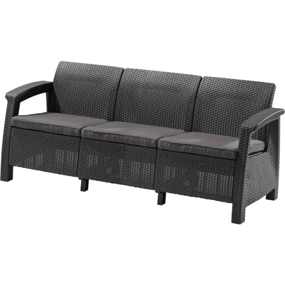 Диван садовый Keter Corfu love seat max Графит