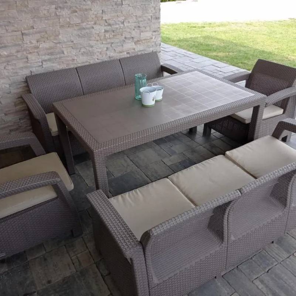 Комплект садовой мебели Keter Corfu Fiesta Max Графит