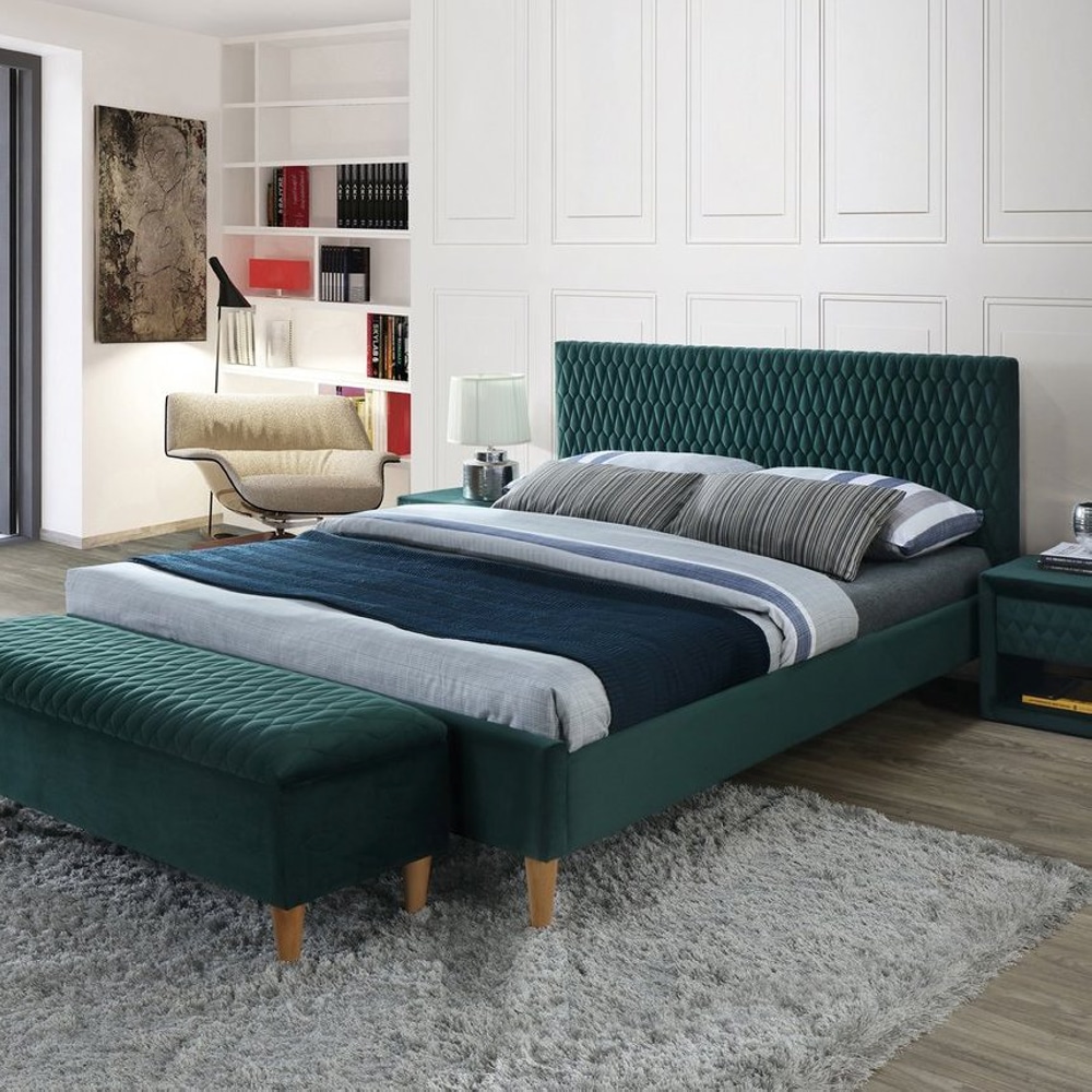 КРОВАТЬ ДВУСПАЛЬНАЯ AZURRO VELVET