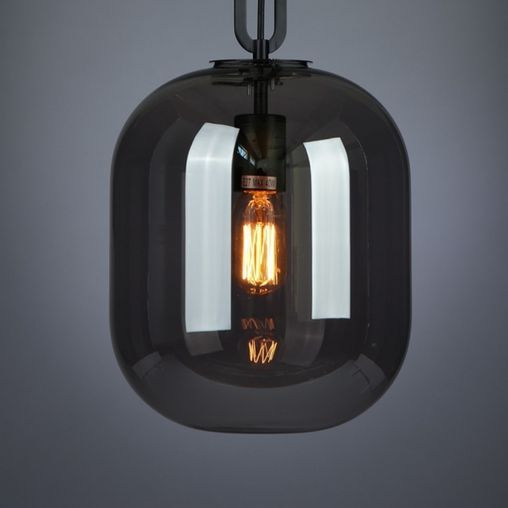 ПОДВЕС GLASS OVAAL SMOKY GREY H30