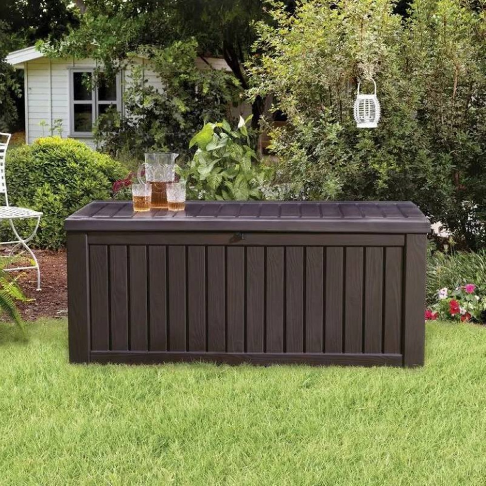 Садовий ящик KETER ROCKWOOD STORAGE BOX 570л Графіт