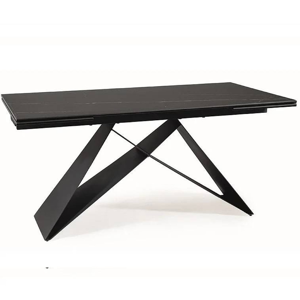 СТОЛ WESTIN CERAMIC 160(240)*90 ЧЕРНЫЙ SAHARA NOIR / ЧЕРНЫЙ МАТ
