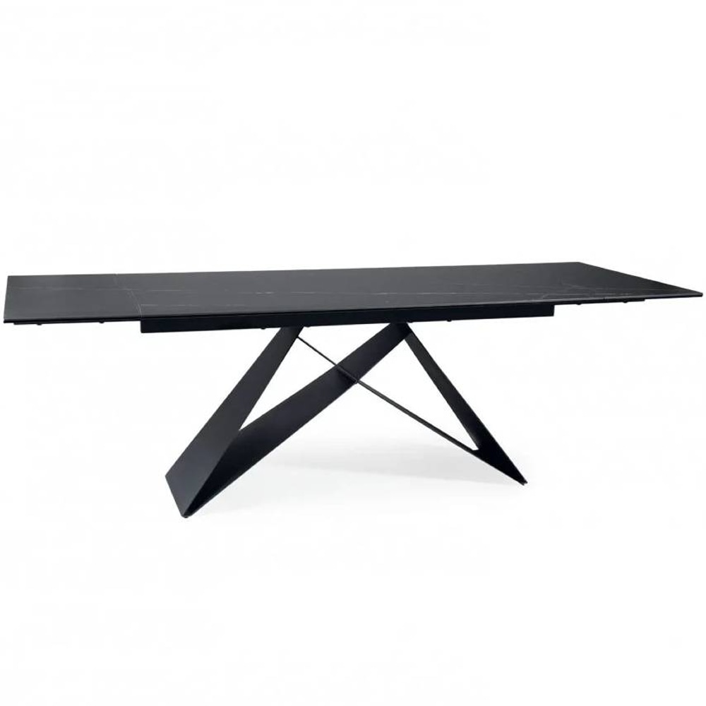 СТОЛ WESTIN CERAMIC 160(240)*90 ЧЕРНЫЙ SAHARA NOIR / ЧЕРНЫЙ МАТ