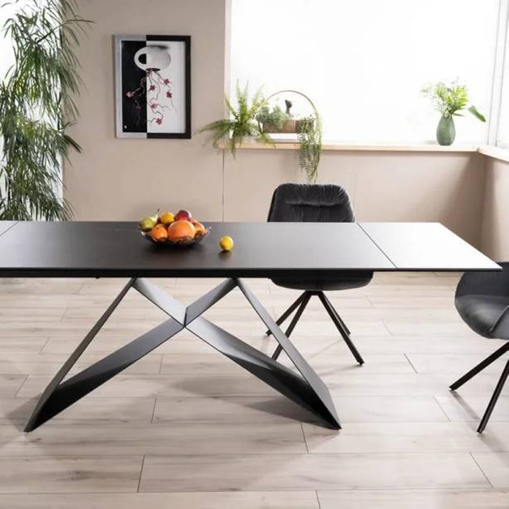 СТОЛ WESTIN CERAMIC 160(240)*90 ЧЕРНЫЙ SAHARA NOIR / ЧЕРНЫЙ МАТ