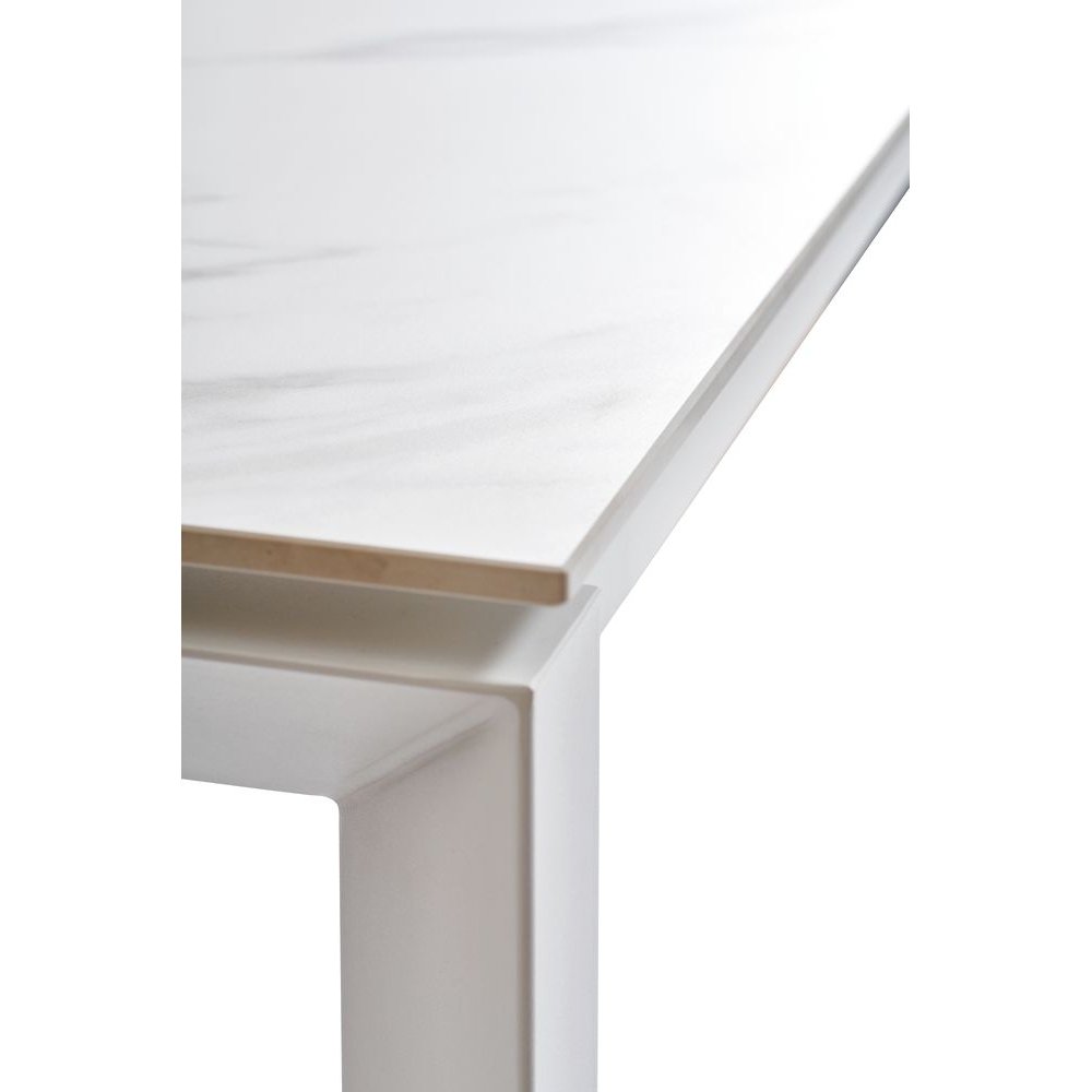 Стол обеденный КЕРАМИЧЕСКИЙ  BRIGHT WHITE MARBLE