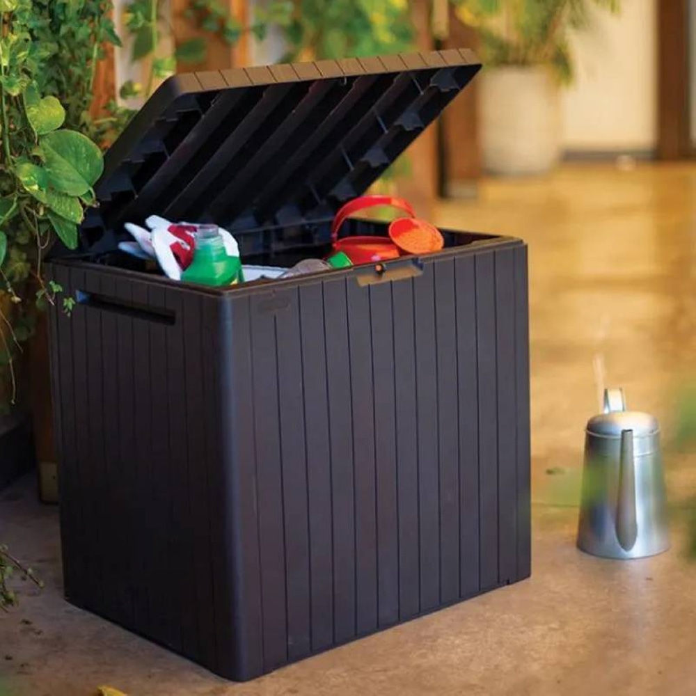 Ящик для хранения Keter City Garden Plastic Storage Box 113л Коричневый